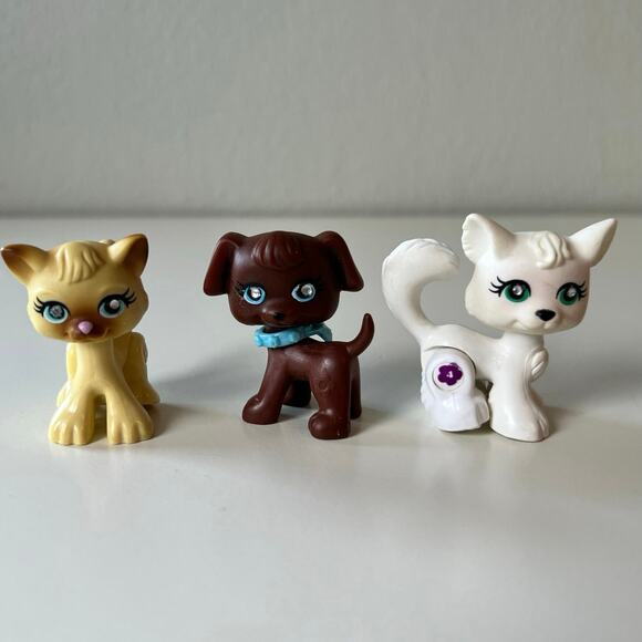 Polly Pocket Sparklin' Pets Kittens and Puppy Toy Mattel 2008 - Picture 11 of 12